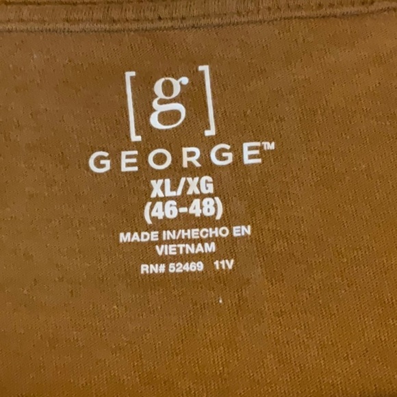 George Men's Tan Long Sleeve Tee - Picture 3 of 5